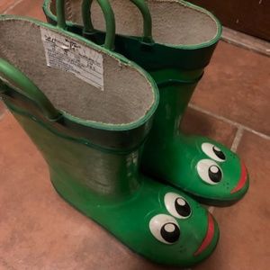 Cute Western Chief Froggy Rain Boots - size 11